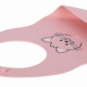 FreeOn Σαλιάρα Σιλικόνης Ροζ Γατούλα