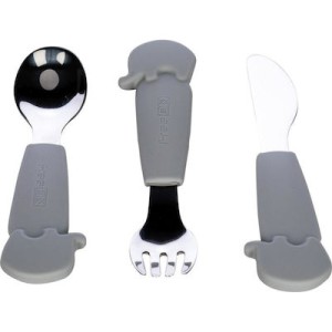 FreeOn Σετ Κουτάλι Πιρούνι Μαχαίρι Μεταλλικό Με Λαβή Σιλικόνης Γκρι FreeOn Σετ Κουτάλι Πιρούνι Μαχαίρι Μεταλλικό Με Λαβή Σιλικόνης Γκρι