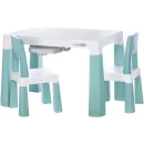 FreeOn Σετ Παιδικό Τραπέζι Mε 2 Καρέκλες Neo White Green FreeOn Σετ Παιδικό Τραπέζι Mε 2 Καρέκλες Neo White Green