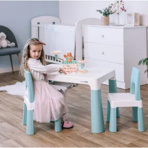 FreeOn Σετ Παιδικό Τραπέζι Mε 2 Καρέκλες Neo White Green FreeOn Σετ Παιδικό Τραπέζι Mε 2 Καρέκλες Neo White Green