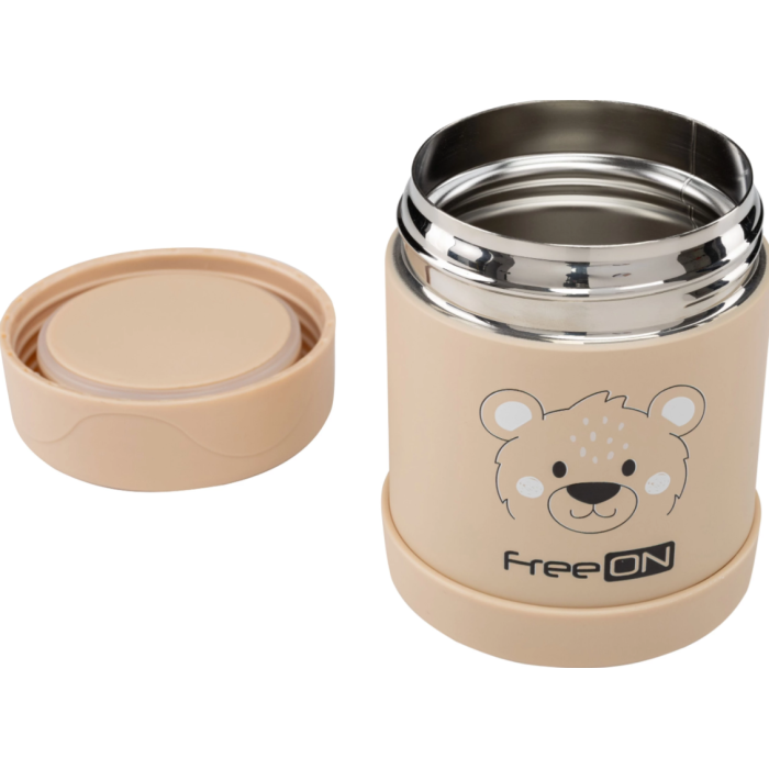 FreeON Θερμό Φαγητού 350ml Bear Μπεζ