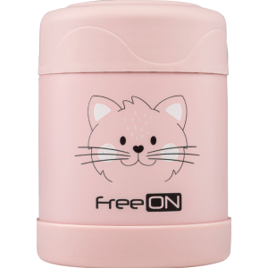 FreeON Θερμό Φαγητού 350ml Kitty Ροζ