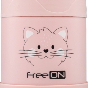 FreeON Θερμό Φαγητού 350ml Kitty Ροζ