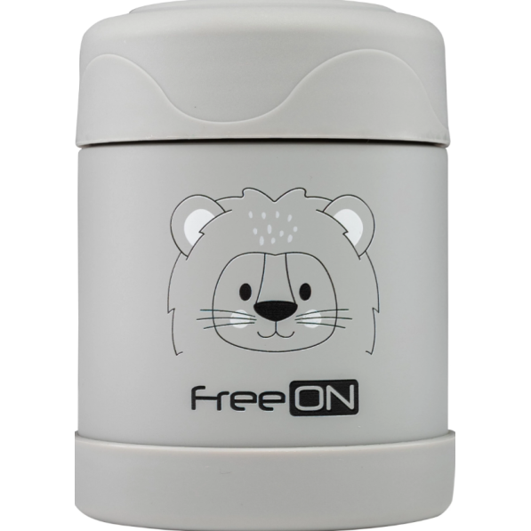 FreeON Θερμό Φαγητού 350ml Lion Γκρι FreeON Θερμό Φαγητού 350ml Lion Γκρι