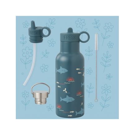 Fresk Θερμός με καλαμάκι από ανοξείδωτο ατσάλι 500ml - Shark Fresk Θερμός με καλαμάκι από ανοξείδωτο ατσάλι 500ml - Shark