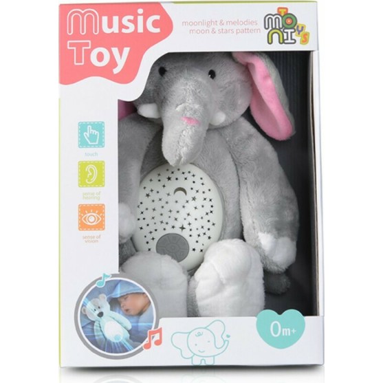 Φωτιστικό Νυκτός Λούτρινο Ελεφαντάκι Moni