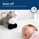 Γάιδαρος DON ύπνου μωρών νανουρίσματος με χτύπο της καρδιάς & λευκούς ήχους ZAZU