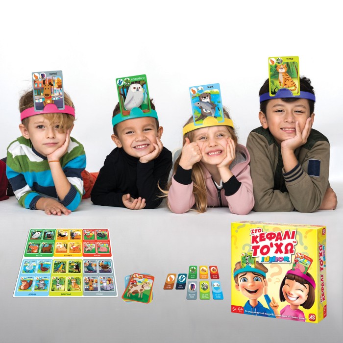 AS Games Επιτραπέζιο Παιχνίδι Στο Κεφάλι Το `Χω Junior Για Ηλικίες 5+ Χρονών Και 2-4 Παίκτες AS Games Επιτραπέζιο Παιχνίδι Στο Κεφάλι Το `Χω Junior Για Ηλικίες 5+ Χρονών Και 2-4 Παίκτες