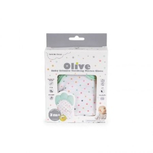 Γάντι οδοντοφυΐας Baby Silicone Olive Μέντα Cangaroo