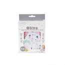 Γάντι οδοντοφυΐας Baby Silicone Olive Ροζ Cangaroo