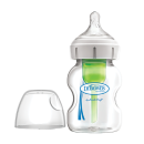 Γυάλινο Μπιμπερό με Φαρδύ Λαιμό Options+ & Θηλή Σιλικόνης 150ml Dr. Brown's