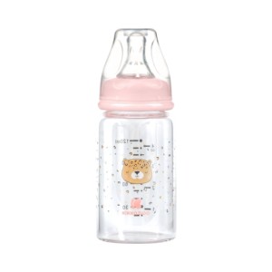 Γυάλινο Μπιμπερό 120ml Savanna Pink Kikka Boo