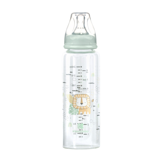 Γυάλινο Μπιμπερό 240ml Savanna Mint Kikka Boo