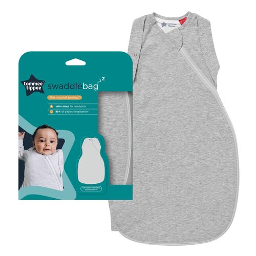Gro Swaddle bag Υπνόσακος Φθινοπωρινός 1 tog (θερμοκρασίες 20-24°C) 0-3 μηνών Sky Grey Marl