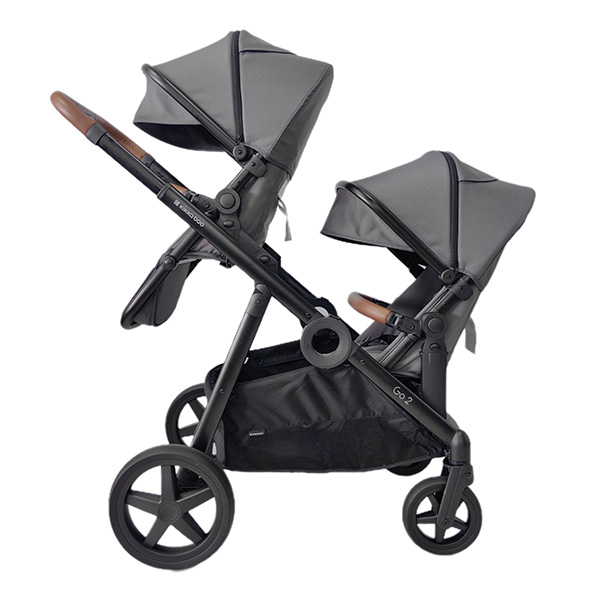 Go2 Καρότσι Διδύμων Γκρι Kikka boo  