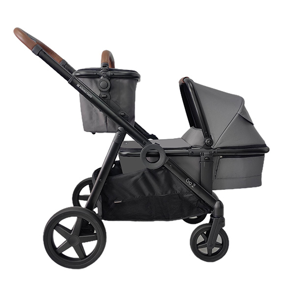 Go2 Καρότσι Διδύμων Γκρι Kikka boo  