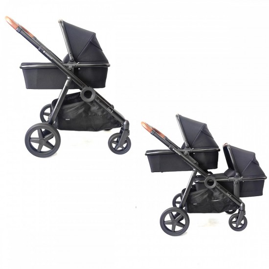 Go2 Καρότσι Διδύμων Black Kikka boo  