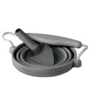 Scrunch Σετ Πτυσσόμενο κουβαδάκι με φτυαράκι ''Anthracite Grey''