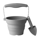 Scrunch Σετ Πτυσσόμενο κουβαδάκι με φτυαράκι ''Anthracite Grey''