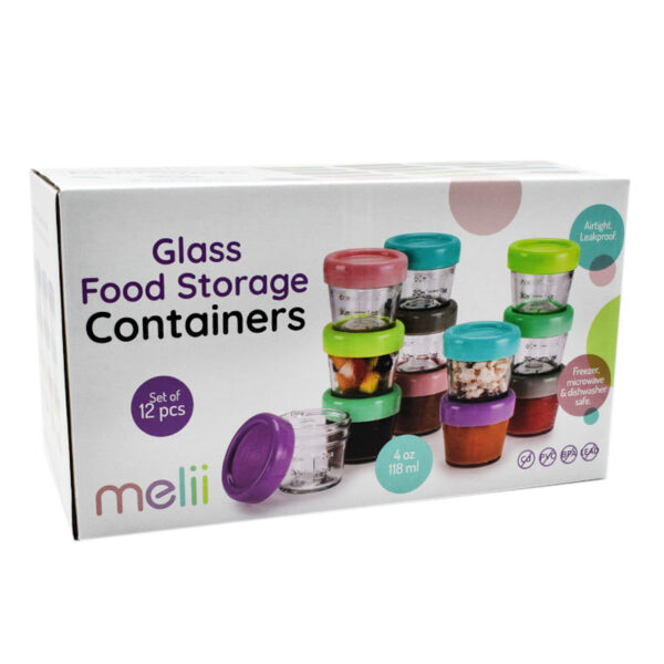 Γυάλινα Δοχεία Φαγητού 12τμχ 118ml Melii Γυάλινα Δοχεία Φαγητού 12τμχ 118ml Melii