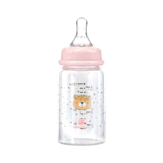 Γυάλινο Μπιμπερό 120ml Savanna Pink Kikka Boo