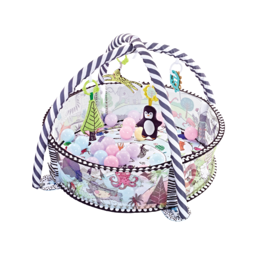 Γυμναστήριο Δραστηριοτήτων Animals World Με 30 Μπαλάκια Kikka Boo