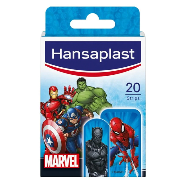  Hansaplast Junior Marvel Επιθέματα Παιδικά Αυτοκόλλητα 20tmx 