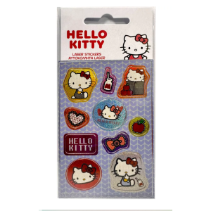 Hello Kitty Apple Σετ Ολογραφικών Αυτοκόλλητων Hello Kitty Apple Σετ Ολογραφικών Αυτοκόλλητων