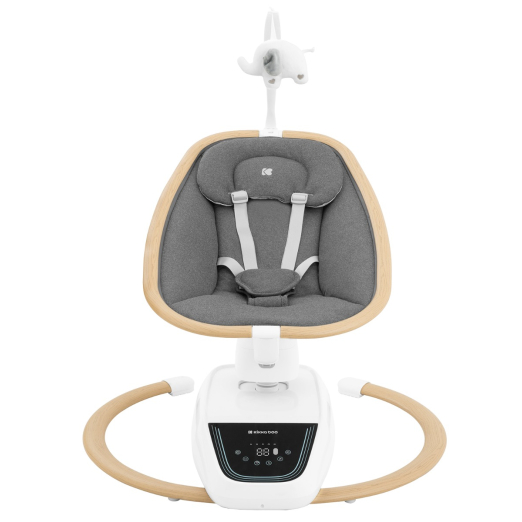 Ηλεκτρικό Ρηλάξ Με Μουσική BeeMoove Grey Kikka Boo Ηλεκτρικό Ρηλάξ Με Μουσική BeeMoove Grey Kikka Boo
