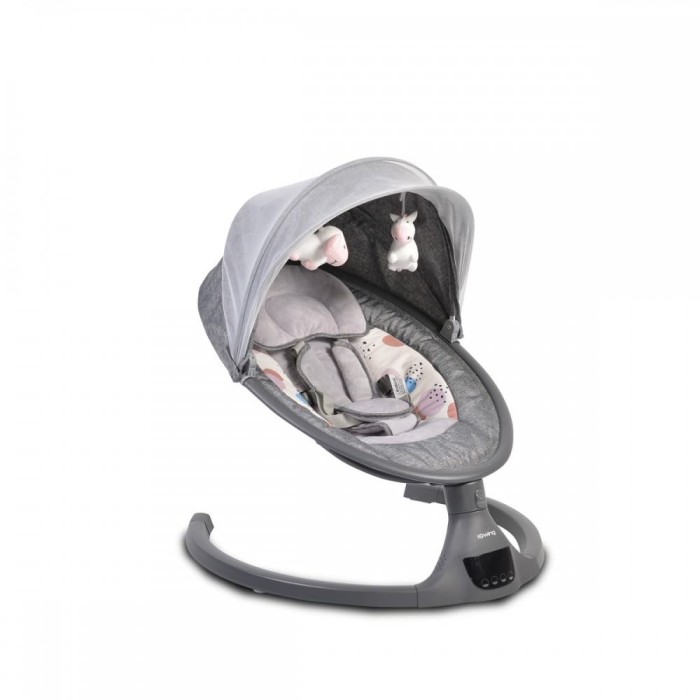 Ηλεκτρικό Ρηλάξ - Κούνια iSwing Σκούρο Γκρι Cangaroo Ηλεκτρικό Ρηλάξ - Κούνια iSwing Σκούρο Γκρι Cangaroo