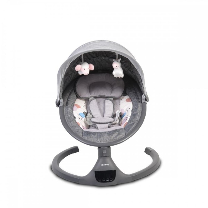 Ηλεκτρικό Ρηλάξ - Κούνια iSwing Σκούρο Γκρι Cangaroo Ηλεκτρικό Ρηλάξ - Κούνια iSwing Σκούρο Γκρι Cangaroo