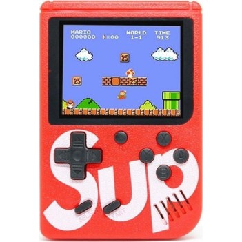 Ηλεκτρονική Κονσόλα Mini Χειρός Κόκκινη Με 400 Παιχνίδια Martin Toys