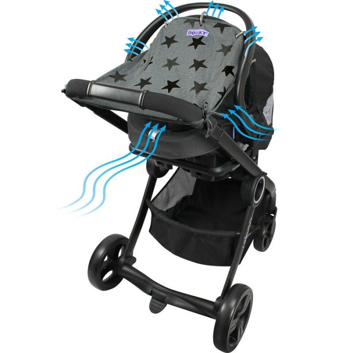 Ηλιοπροστασία με UPF40+ προστασία Grey Stars Dooky Ηλιοπροστασία με UPF40+ προστασία Grey Stars Dooky