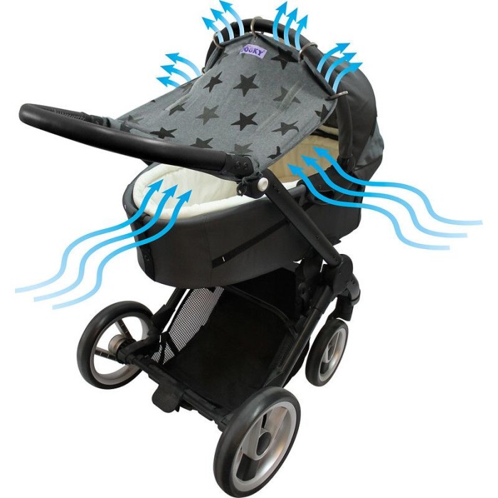 Ηλιοπροστασία με UPF40+ προστασία Grey Stars Dooky Ηλιοπροστασία με UPF40+ προστασία Grey Stars Dooky