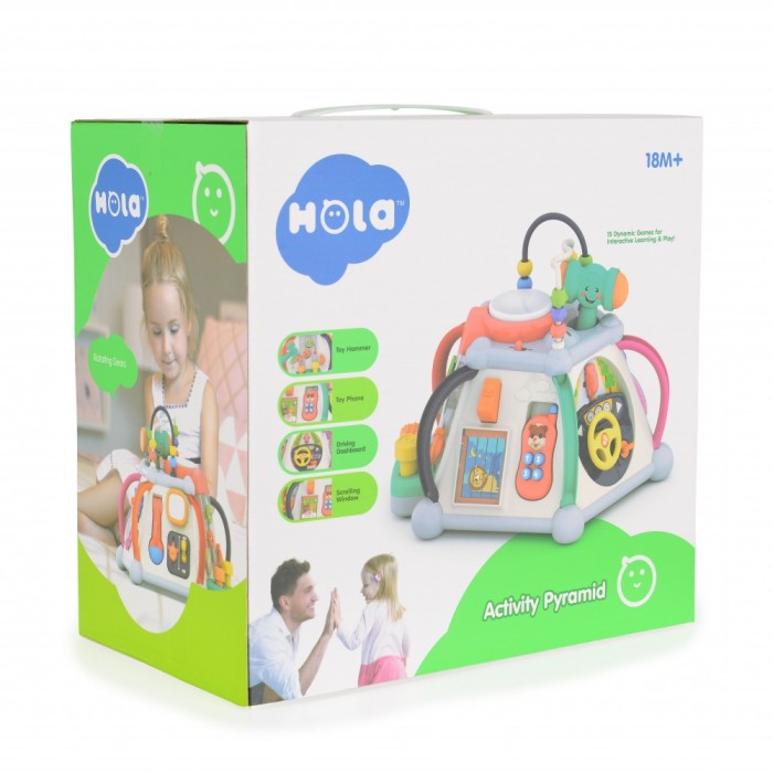 Hola Πυραμίδα Δραστηριοτήτων Με Μουσική Και Φώτα Games 809