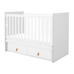 Kikka Boo Βρεφικό Κρεβάτι Με Συρτάρια Hollee Γκρι 60x120