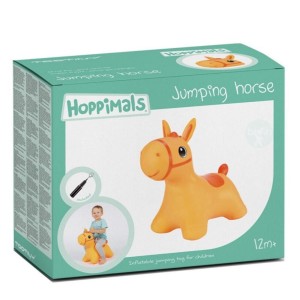Hoppimals Φουσκωτό Πορτοκαλί Αλογάκι Χοπ Χοπ 12m+