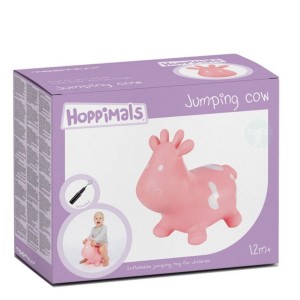 Hoppimals Φουσκωτό Ροζ Αγελάδα Χοπ Χοπ