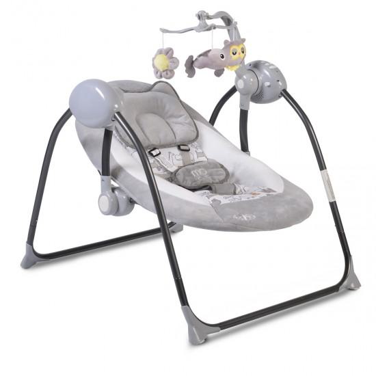 Ηλεκτρικό Ρηλάξ - Κούνια Zazu Γκρι Moni Ηλεκτρικό Ρηλάξ - Κούνια Zazu Γκρι Moni