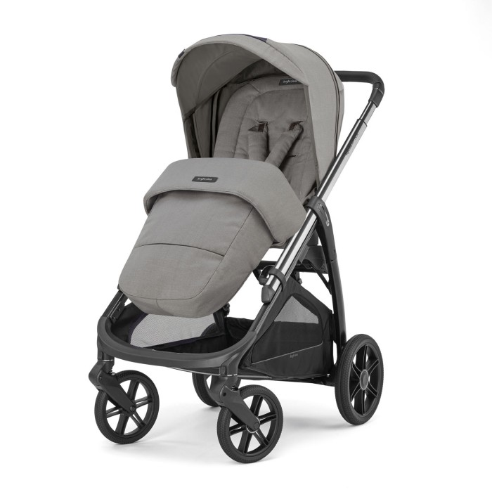 Inglesina Σύστημα Μεταφοράς Aptica Quattro Platinum Grey Με Σκελετό Litio Black & Παιδικό Κάθισμα Αυτοκινήτου Darwin Infant