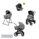 Inglesina Σύστημα Μεταφοράς Aptica XT Quattro Canyon Grey Με Σκελετό Nero Και Παιδικό Κάθισμα Αυτοκινήτου Darwin Infant
