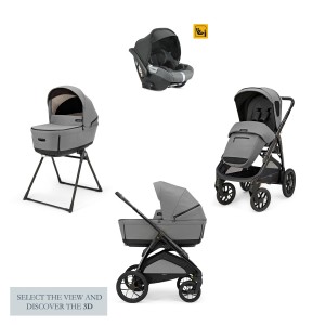 Inglesina Σύστημα Μεταφοράς Aptica XT Quattro Canyon Grey Με Σκελετό Nero Και Παιδικό Κάθισμα Αυτοκινήτου Darwin Infant