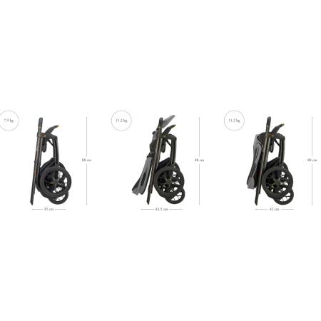 Inglesina Σύστημα Μεταφοράς Aptica XT Quattro Canyon Grey Με Σκελετό Nero Και Παιδικό Κάθισμα Αυτοκινήτου Darwin Infant