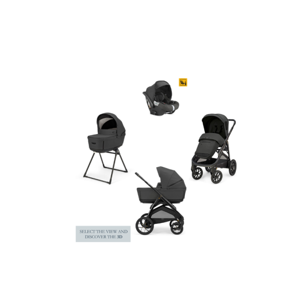 Inglesina Σύστημα Μεταφοράς Aptica XT Quattro Magnet Grey Με Σκελετό Nero Και Παιδικό Κάθισμα Αυτοκινήτου Darwin Infant