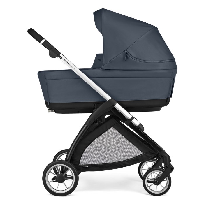 Inglesina Σύστημα Μεταφοράς Electa Quattro Χρώμα Hudson Blue Με Σκελετό Silver Black Και Παιδικό Κάθισμα Αυτοκινήτου Darwin Infant