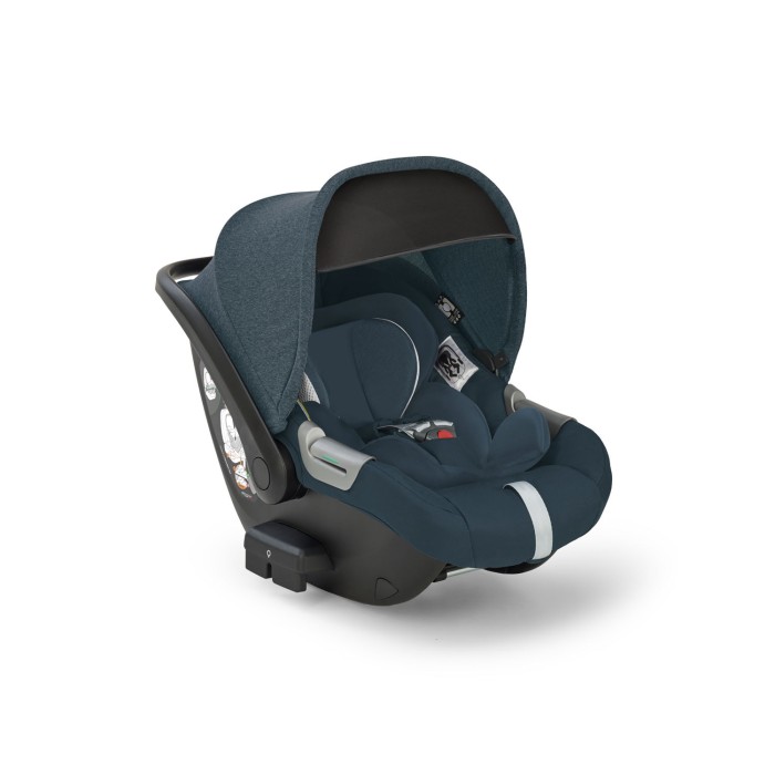 Inglesina Σύστημα Μεταφοράς Electa Quattro Χρώμα Hudson Blue Με Σκελετό Silver Black Και Παιδικό Κάθισμα Αυτοκινήτου Darwin Infant