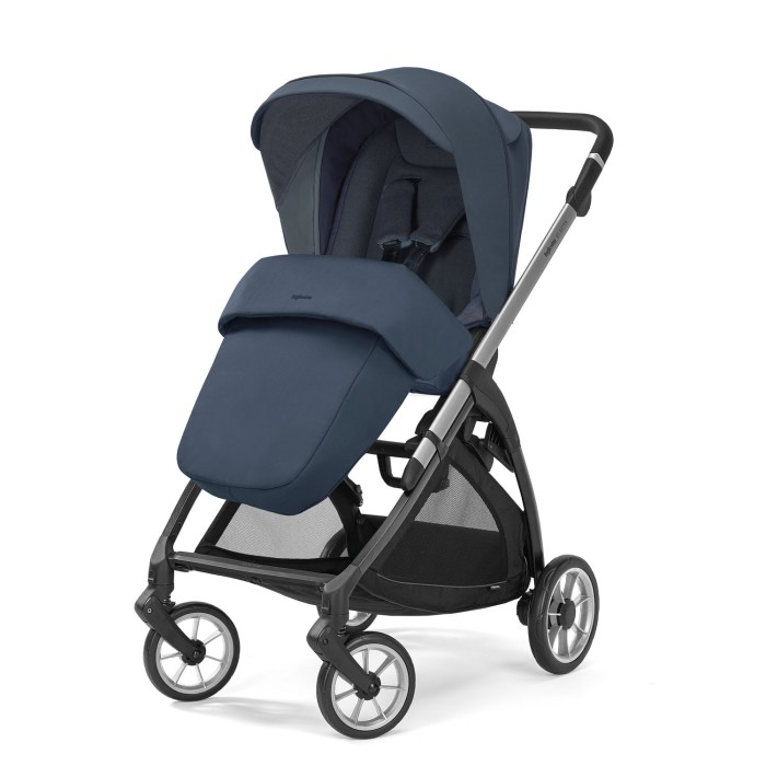 Inglesina Σύστημα Μεταφοράς Electa Quattro Χρώμα Hudson Blue Με Σκελετό Silver Black Και Παιδικό Κάθισμα Αυτοκινήτου Darwin Infant