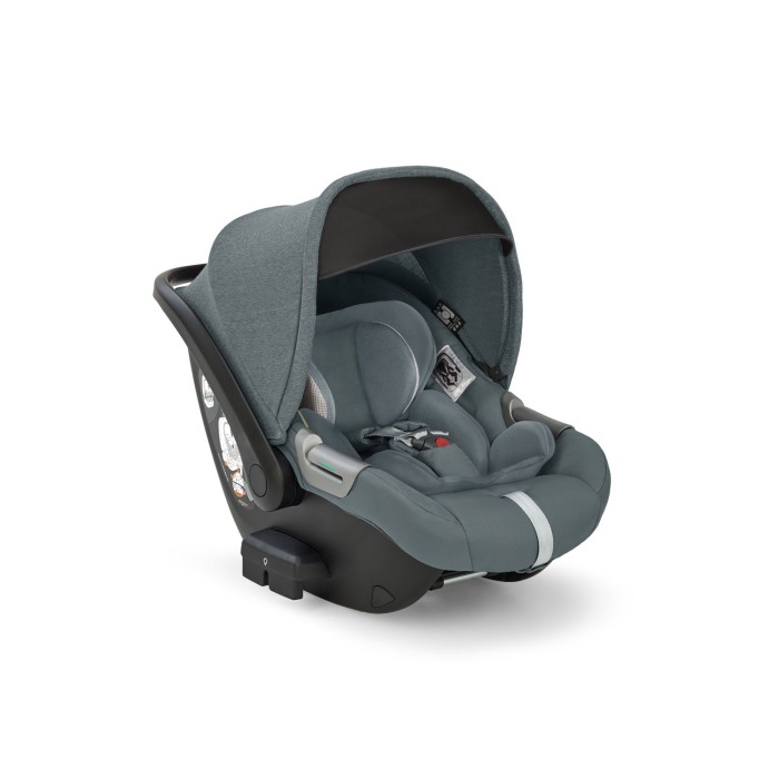 Inglesina Σύστημα Μεταφοράς Electa Quattro Χρώμα Union Grey Με Σκελετό Silver Black Και Παιδικό Κάθισμα Αυτοκινήτου Darwin Infant