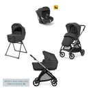 Inglesina Σύστημα Μεταφοράς Electa Quattro Χρώμα Upper Black Με Σκελετό Iridio Black Και Παιδικό Κάθισμα Αυτοκινήτου Darwin Infant
