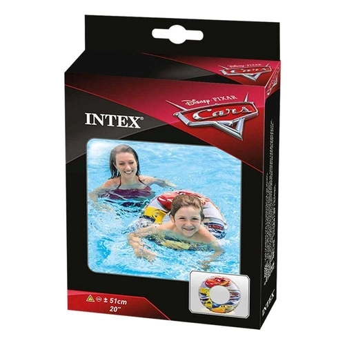 Intex Παιδικό Σωσίβιο Cars Με Διάμετρο 51εκ Για 3-6 ετών